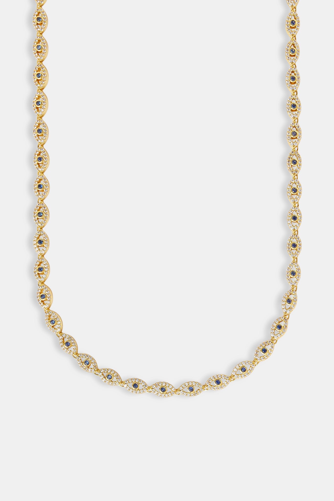 Iced Evil Eye Chain - 6mm